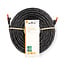 CAT6 Netwerkkabel | RJ45 Male | RJ45 Male | U/UTP | 30.0 m | Buitenshuis | Rond | PE | Zwart | Label