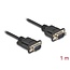 Delock Serial Cable RS-232 D-Sub9 male to male with narrow plug housing 1 m