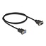 Delock Serial Cable RS-232 D-Sub9 male to female with narrow plug housing 1 m