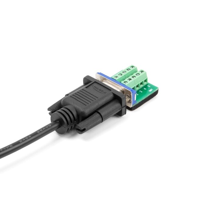 Delock Serial Cable RS-232 D-Sub9 male to male with narrow plug housing 0.5 m
