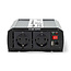 Inverter Gemodificeerde Sinusgolf | Ingangsvoltage: 12 V DC | Apparaat stroomoutput: Type F (CEE 7/3) / USB-A | 230 V AC 50 Hz | 1000 W | Piekvermogen: 2000 W | Screw Terminal | Zilver