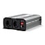 Inverter Gemodificeerde Sinusgolf | Ingangsvoltage: 12 V DC | Apparaat stroomoutput: Type F (CEE 7/3) / USB-A | 230 V AC 50 Hz | 1000 W | Piekvermogen: 2000 W | Screw Terminal | Zilver