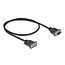 Delock Serial Cable RS-232 D-Sub9 male to female with narrow plug housing 0.5 m