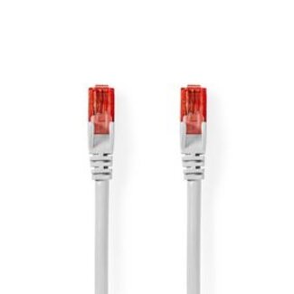 Nedis CAT6 Netwerkkabel | RJ45 Male | RJ45 Male | U/UTP | 2.00 m | Rond | PVC | Wit | Polybag