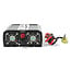 Inverter Gemodificeerde Sinusgolf | Ingangsvoltage: 24 V DC | Apparaat stroomoutput: Type F (CEE 7/3) / USB-A | 230 V AC 50 Hz | 1000 W | Piekvermogen: 2000 W | Screw Terminal | Zilver