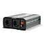 Inverter Gemodificeerde Sinusgolf | Ingangsvoltage: 24 V DC | Apparaat stroomoutput: Type F (CEE 7/3) / USB-A | 230 V AC 50 Hz | 1000 W | Piekvermogen: 2000 W | Screw Terminal | Zilver