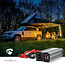 Inverter Gemodificeerde Sinusgolf | Ingangsvoltage: 12 V DC | Apparaat stroomoutput: Type F (CEE 7/3) / USB-A | 230 V AC 50 Hz | 600 W | Piekvermogen: 1200 W | Accuklemmen + Aansteker | Zilver