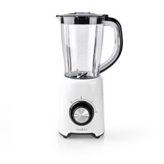 Nedis Blender | 800 W | 1.5 l | Kunststof | 2-Snelheden | Wit / Zwart