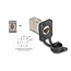 Delock D-Type RJ45 built-in connector with LSA connection Cat.6A STP with protective cap IP66 dust and waterproof