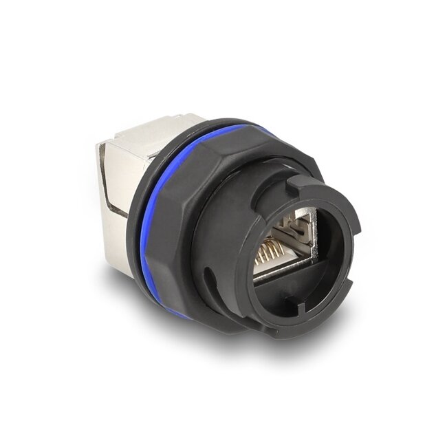 Delock RJ45 Cat.6A built-in connector with LSA connection black