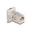 Delock D-Type RJ45 built-in connector / coupler Cat.6A STP metal