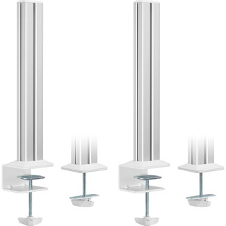 InLine® InLine® Slatwall mounting columns aluminium, for table mounting Panel, set of 2