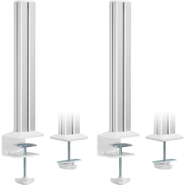 InLine® Slatwall mounting columns aluminium, for table mounting Panel, set of 2