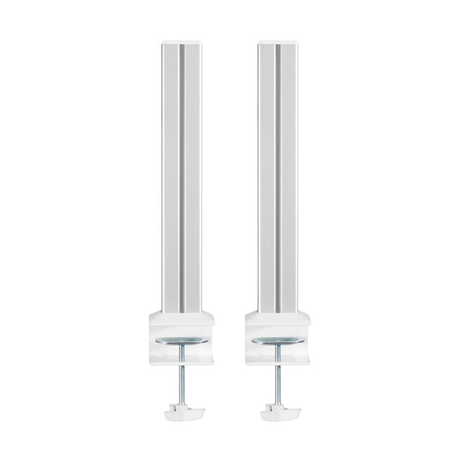 InLine® Slatwall mounting columns aluminium, for table mounting Panel, set of 2