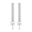 InLine® Slatwall mounting columns aluminium, for table mounting Panel, set of 2