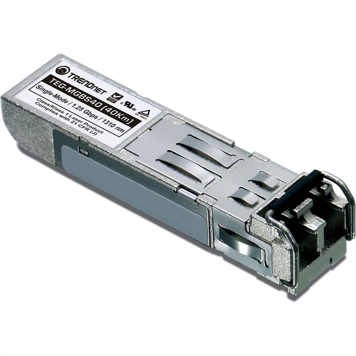 Trendnet TEG-MGBS40. Maximaal bereik: 40000 m, Golflengte: 1310 nm, Bekabelingstechnologie: 1000Mbps-LX