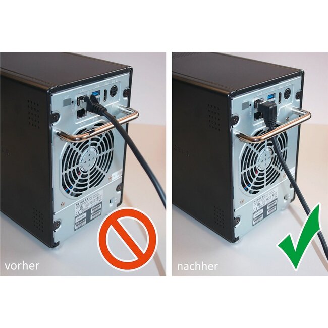 Goobay CAT 5e Patch Cable 2x 90° Angled, U/UTP, white 5 m