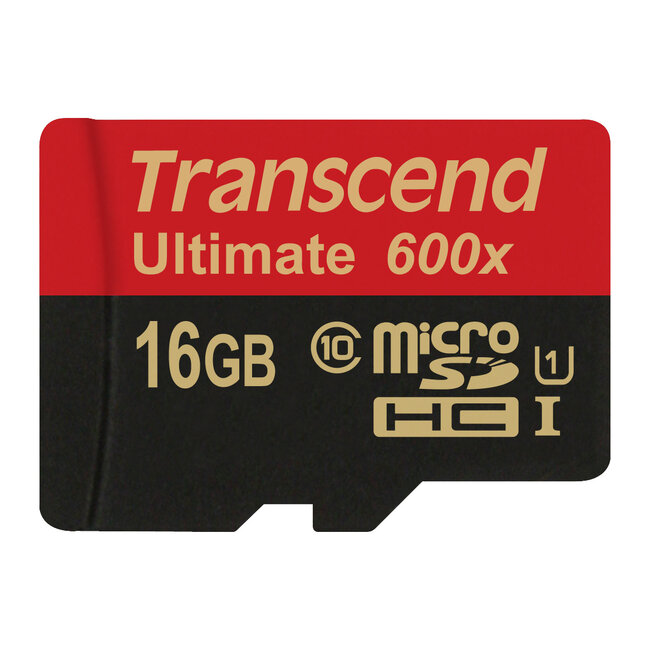 Transcend 16GB microSDHC Class 10 UHS-I (Ultimate) flashgeheugen MLC Klasse 10