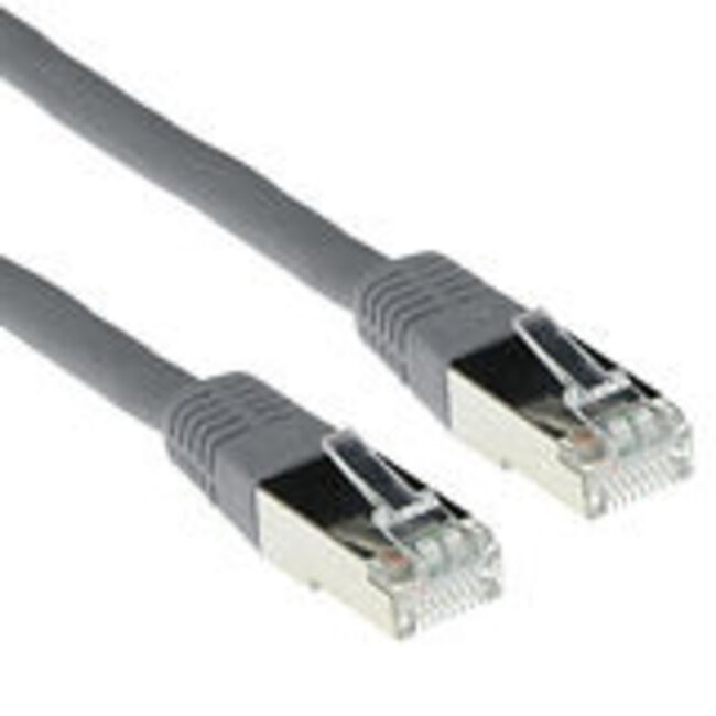 ACT Grijze 3 meter LSZH SFTP CAT6A patchkabel met RJ45 connectoren