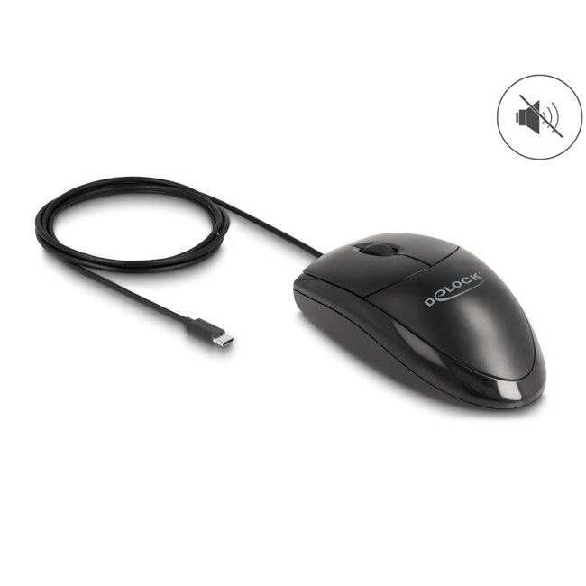 Delock Optical USB Type-C™ Desktop Mouse – Silent