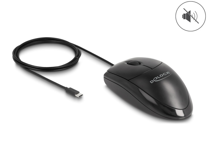 Delock Optical USB Type-C Silent Mouse
