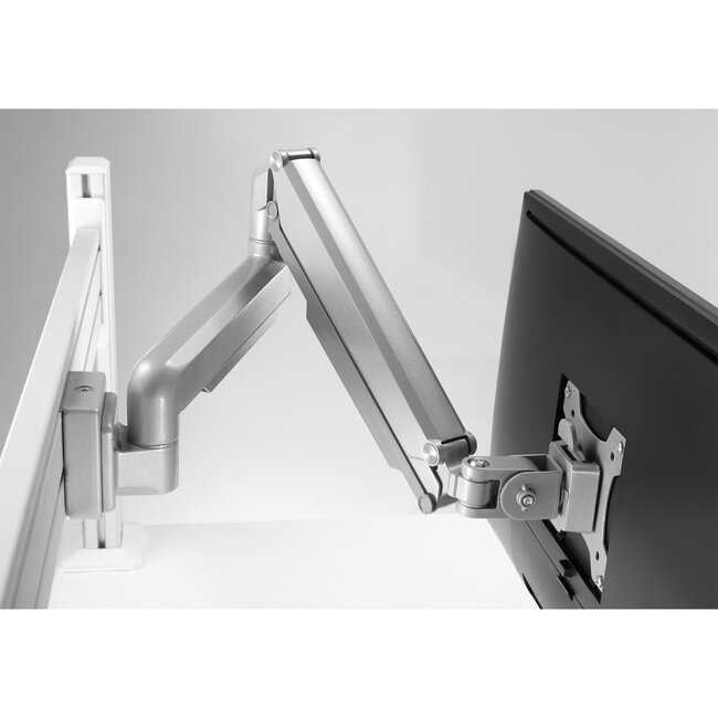 InLine® Slatwall Lifter Monitor holder, silver-grey