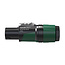 4 pole speakON cable connector, screw terminal assembly, chuck type strain relief for cable diameters 6 to 12 mm