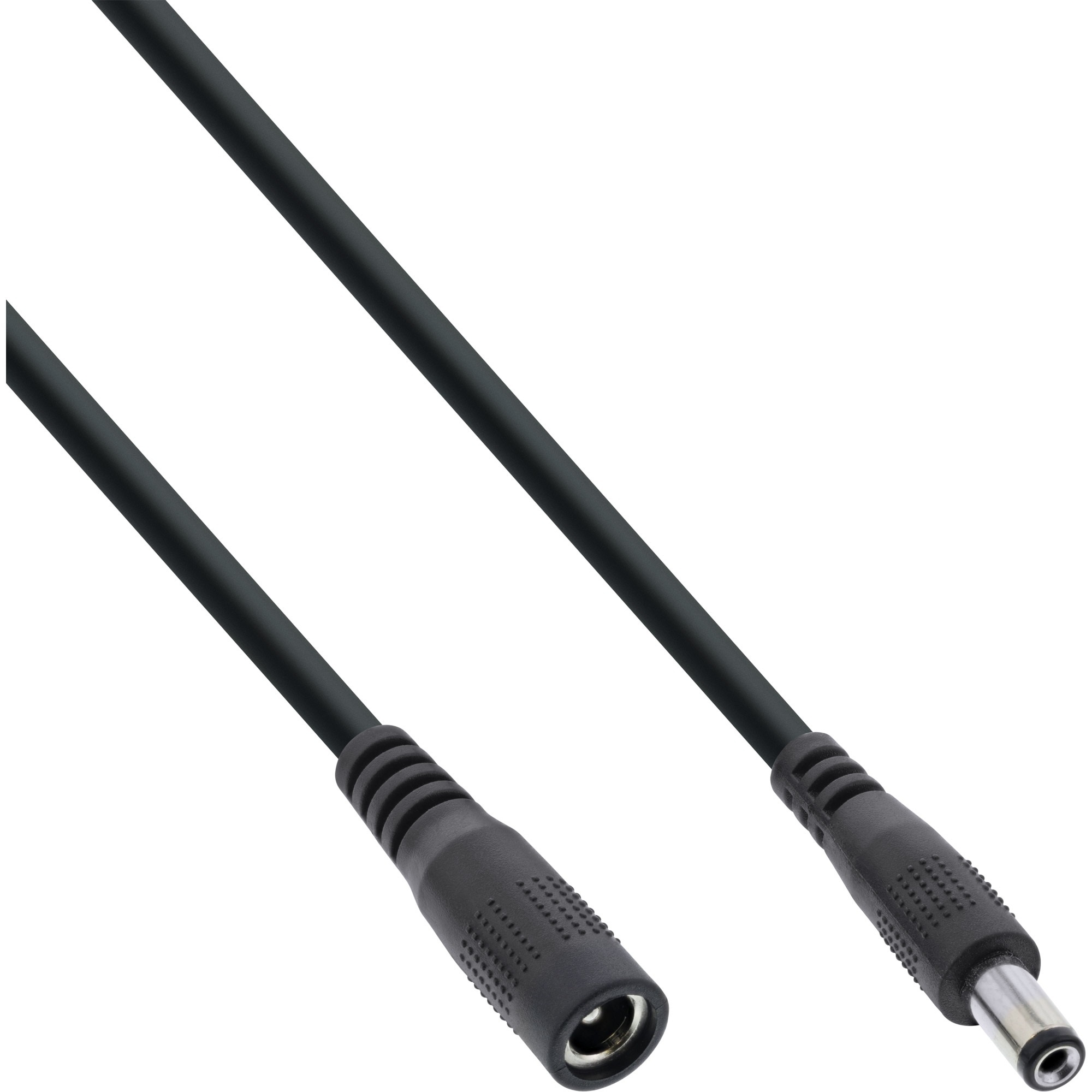 DC Voedingsplug Verlengkabel - 5.5 x 2.1mm - 2 meter - Zwart