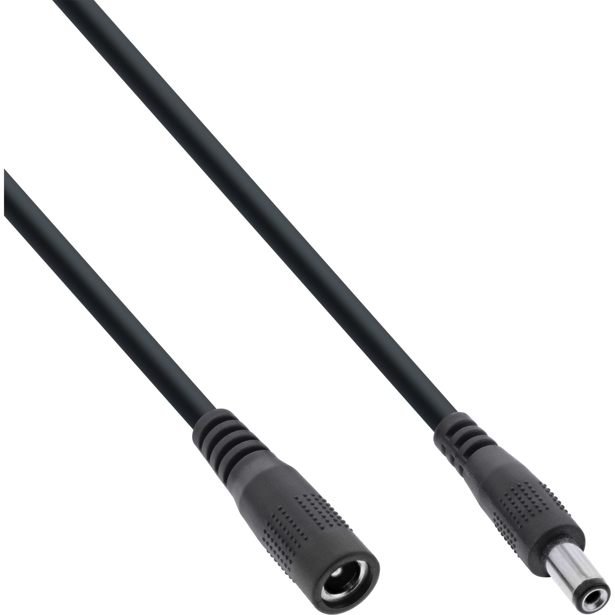 DC Voedingsplug Verlengkabel - 5,5 x 2,1mm - 0,75mm2 - 2 meter - Zwart