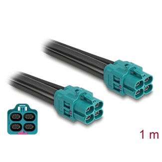 DeLOCK Delock Cable HDMTD Z quad jack to HDMTD Z quad jack 1 m