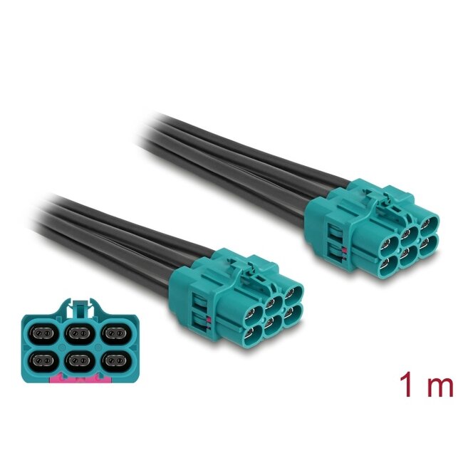 Delock Cable HDMTD Z six jack to HDMTD Z six jack 1 m