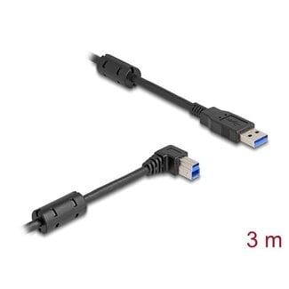 DeLOCK Delock USB 5 Gbps Cable Type-A male to Type-B male 90° right angled 3 m