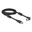 Delock USB 5 Gbps Cable Type-A male to Type-B male 90° right angled 3 m