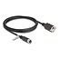 Delock M12 Cable A-coded 8 pin female to RJ45 jack for installation Cat.5e FTP 2 m black