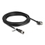 Delock M12 Cable X-coded 8 pin female to RJ45 plug with screws Cat.6A S/FTP 5 m black
