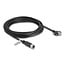 Delock M12 Cable D-coded 4 pin female to RJ45 plug with screws Cat.5e FTP 5 m black