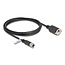 Delock M12 Cable X-coded 8 pin female to RJ45 jack for installation Cat.6A S/FTP 2 m black