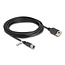 Delock M12 Cable X-coded 8 pin female to RJ45 jack for installation Cat.6A S/FTP 5 m black