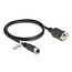 Delock M12 Cable A-coded 8 pin female to RJ45 jack for installation Cat.5e FTP 1 m black