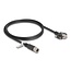 Delock M12 Cable X-coded 8 pin female to RJ45 plug with screws Cat.6A S/FTP 1 m black