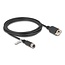 Delock M12 Cable A-coded 8 pin female to RJ45 jack for installation Cat.5e FTP 3 m black