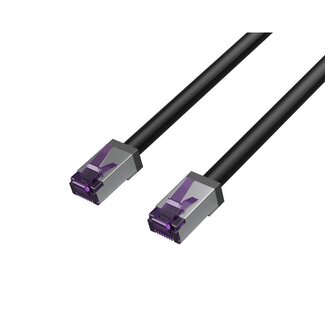 Flexline Flexline®-Patchkabel cat. 6A S/FTP, kurze Bauform, PIMF, schwarz, 30m