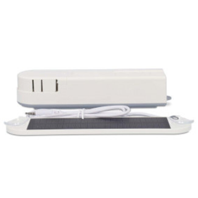 SmartLife Gordijnrobot | Kabelsysteem | Paneelgordijnen / Rolgordijnen / Vouwgordijnen | Solar Powered / USB Gevoed | 2000 mAh | Bluetooth® | Wit