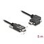 Delock USB 2.0 Cable USB Type-C™ male with screws to USB Type-C™ male with screws angled left / right PD 3.0 60 W 5 m