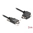 Delock USB 2.0 Cable USB Type-C™ male with screws to USB Type-C™ male with screws angled left / right PD 3.0 60 W 3 m