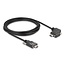 Delock USB 2.0 Cable USB Type-C™ male with screws to USB Type-C™ male with screws angled left / right PD 3.0 60 W 3 m