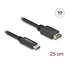 Delock USB 10 Gbps Cable USB Type-E Key A 20 pin male to USB Type-C™ male 25 cm