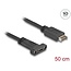 Delock USB 10 Gbps Cable USB Type-E Key A 20 pin male to USB Type-C™ female panel-mount 50 cm