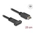 Delock USB 10 Gbps Cable USB Type-E Key A 20 pin male to USB Type-C™ female panel-mount 25 cm