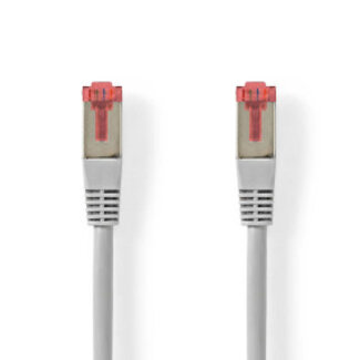 Nedis CAT6 Netwerkkabel | RJ45 Male | RJ45 Male | SF/UTP | 0.25 m | Rond | PVC | Grijs | Label